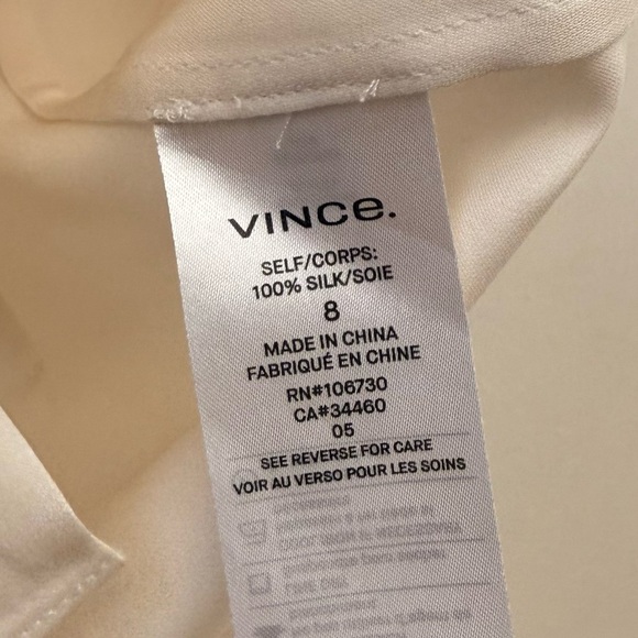 ✨ Vince Silk Drape Neck Blouse ✨ - Picture 5 of 6